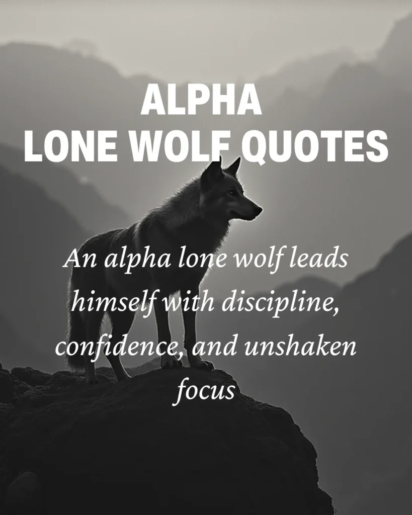 Alpha Lone Wolf Quotes 