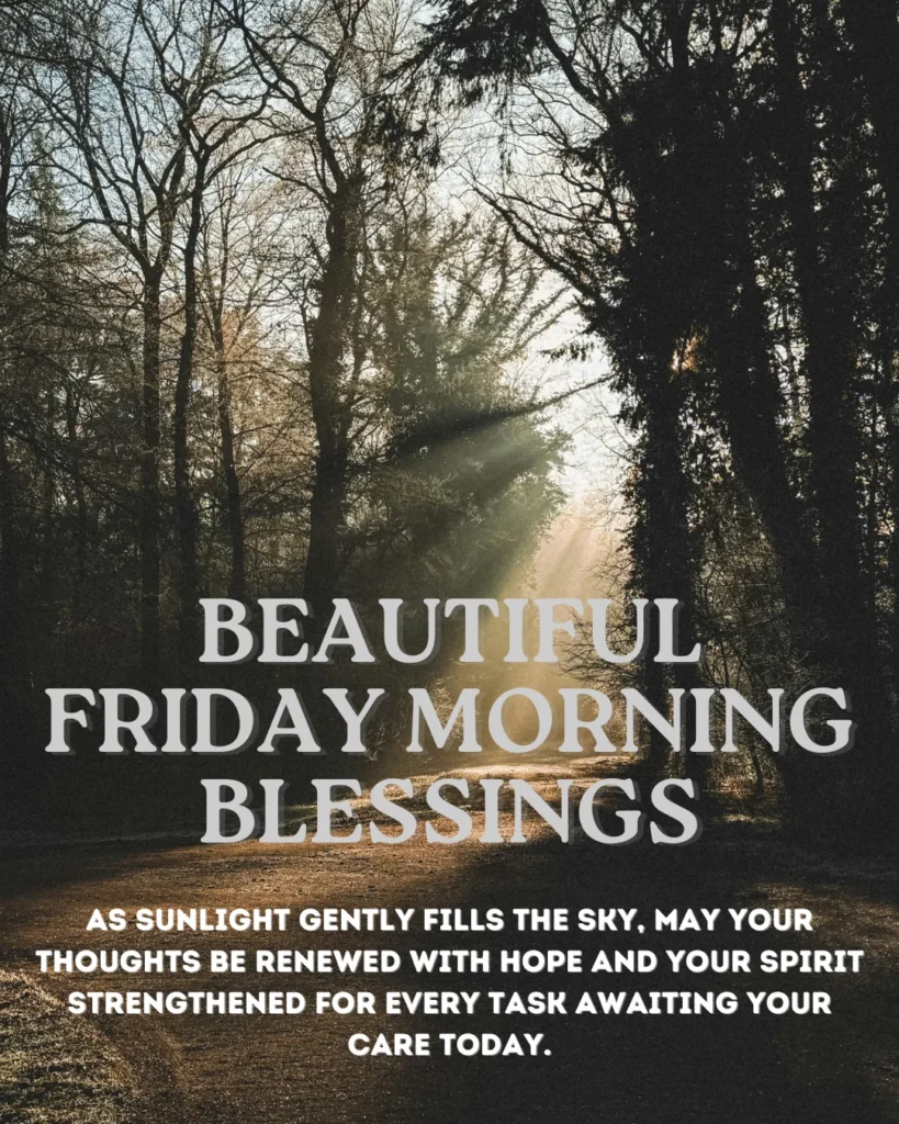 Beautiful Friday Morning Blessings