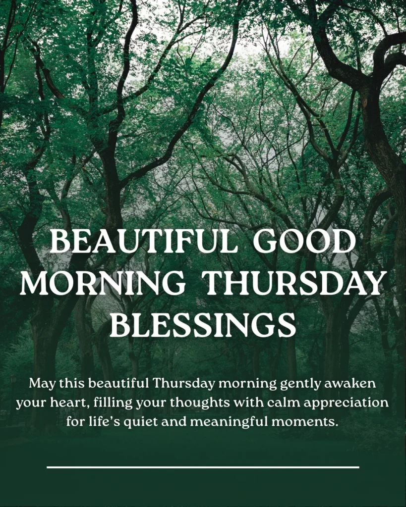 Beautiful Good Morning Thursday Blessings