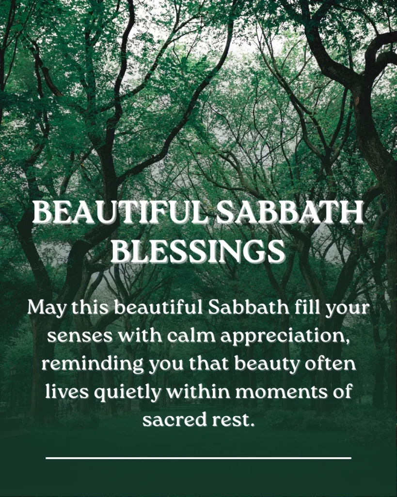 Beautiful Sabbath Blessings