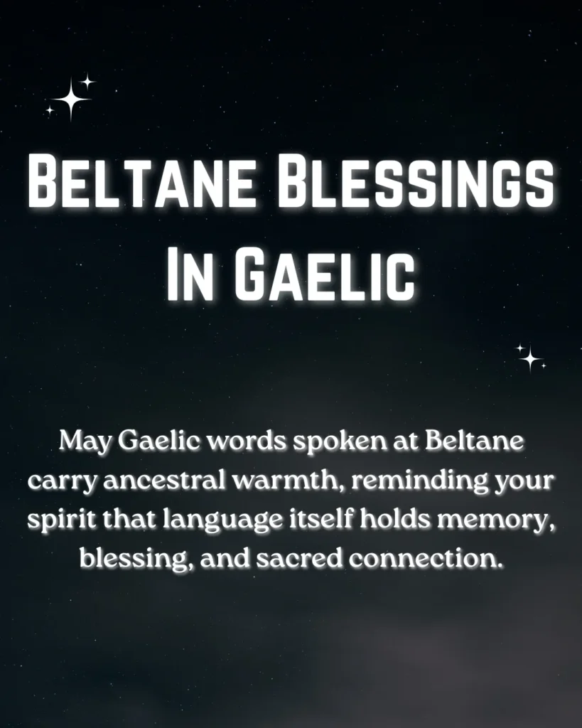 Beltane Blessings In Gaelic