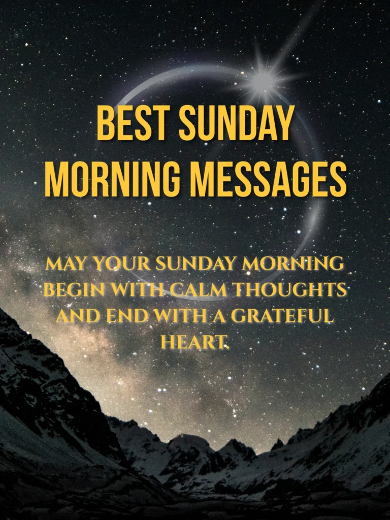 Best Sunday Morning Messages