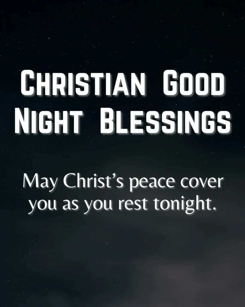 Christian Good Night Blessings