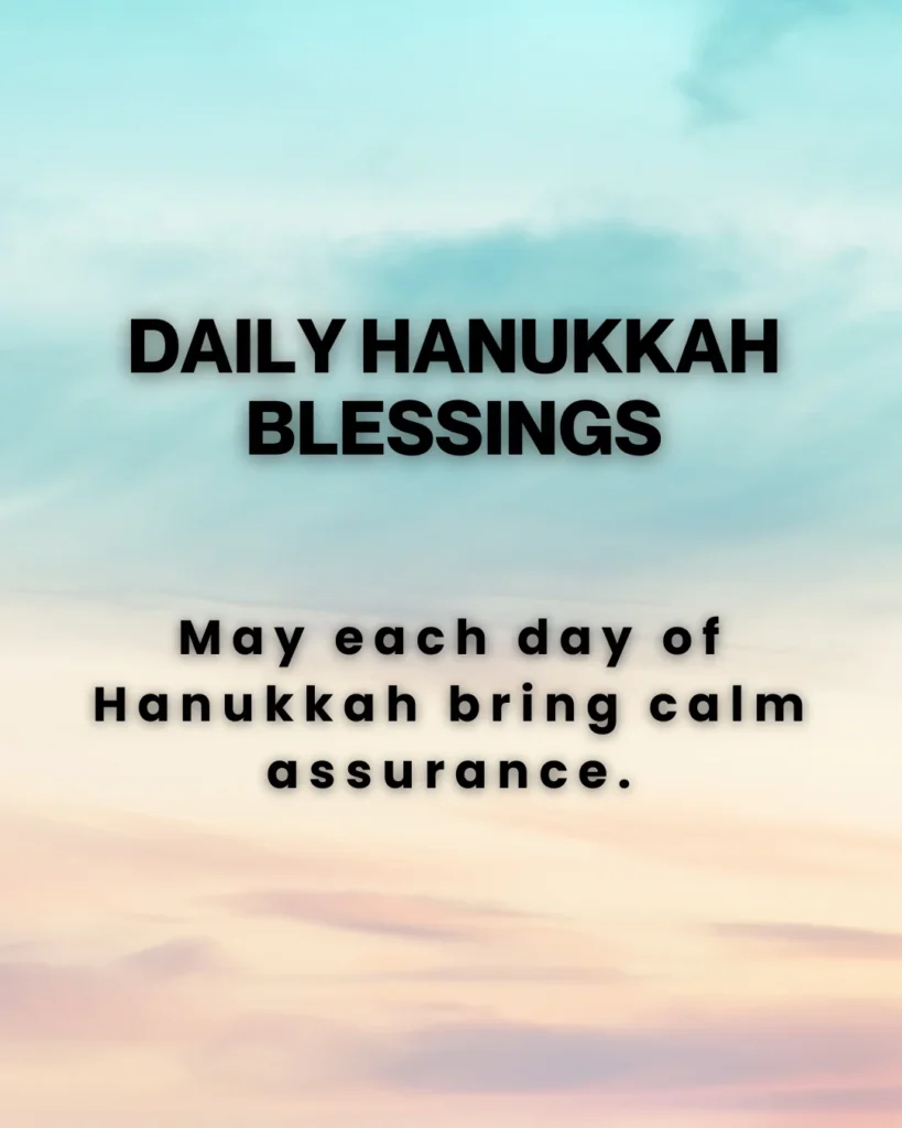 Daily Hanukkah Blessings