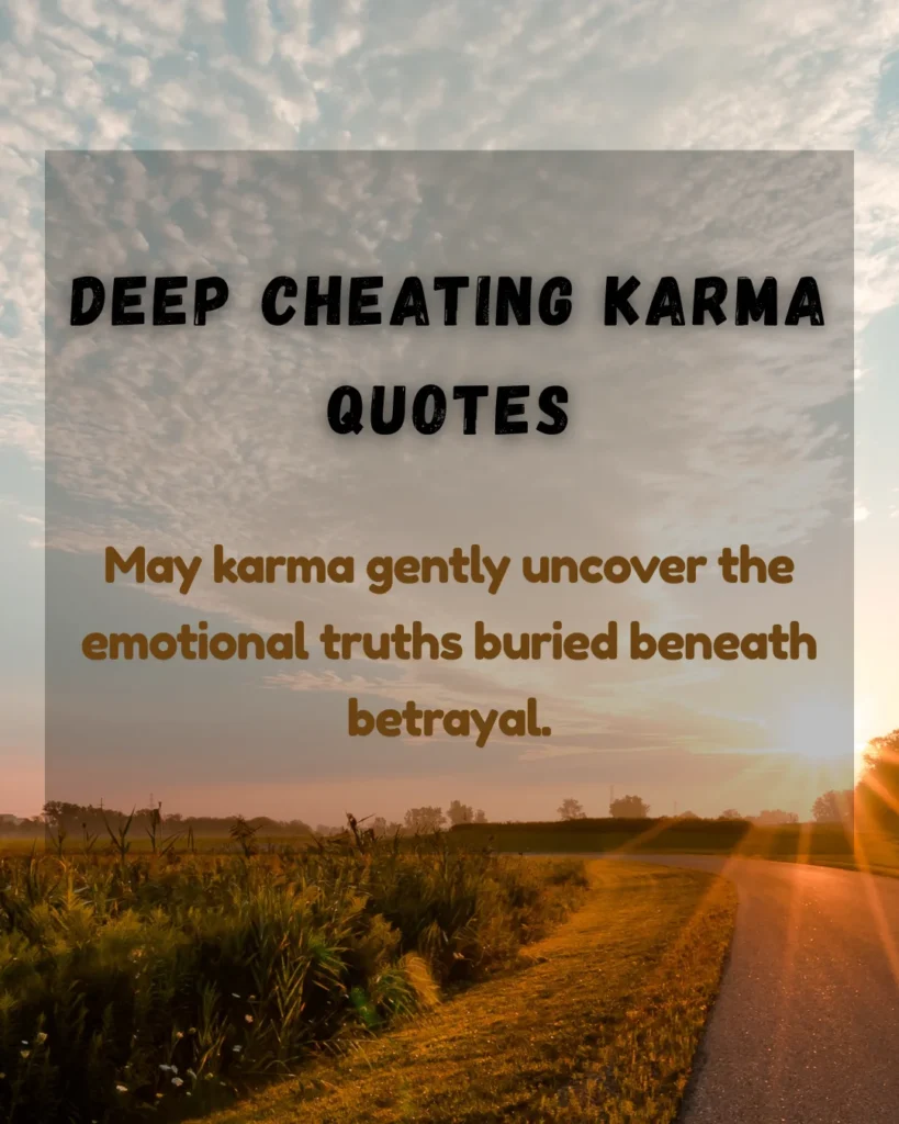 Deep Cheating Karma Quotes