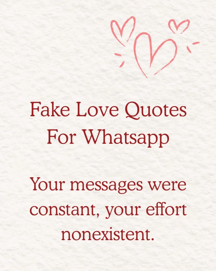 Fake Love Quotes For Whatsapp