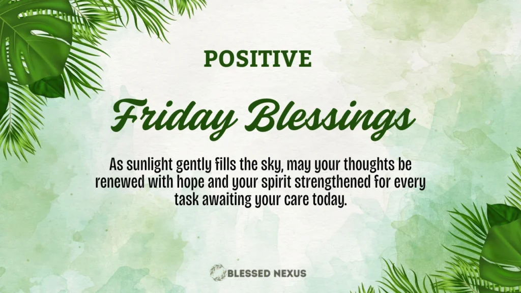 Friday Blessings