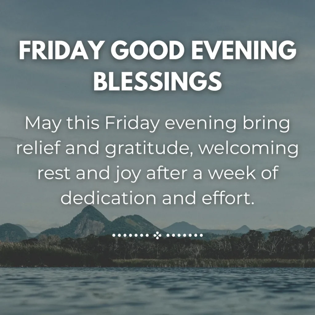 Friday Good Evening Blessings