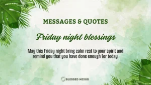 Friday Night Blessings