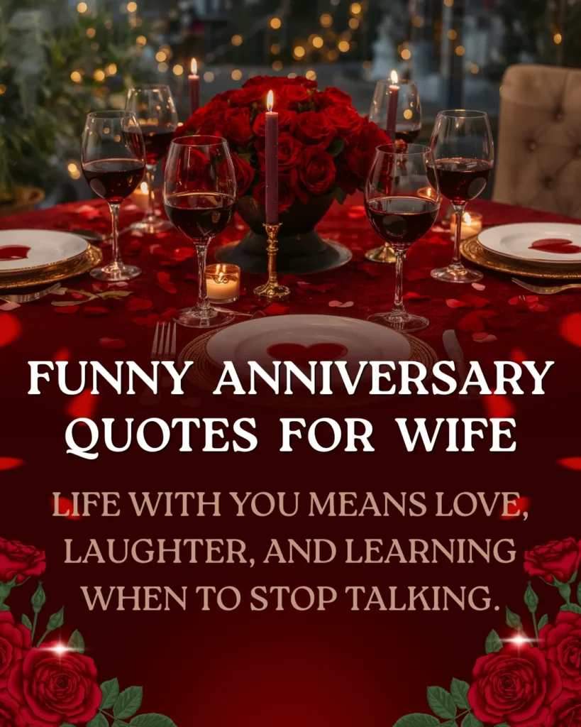 Funny Anniversary Quotes For Wife