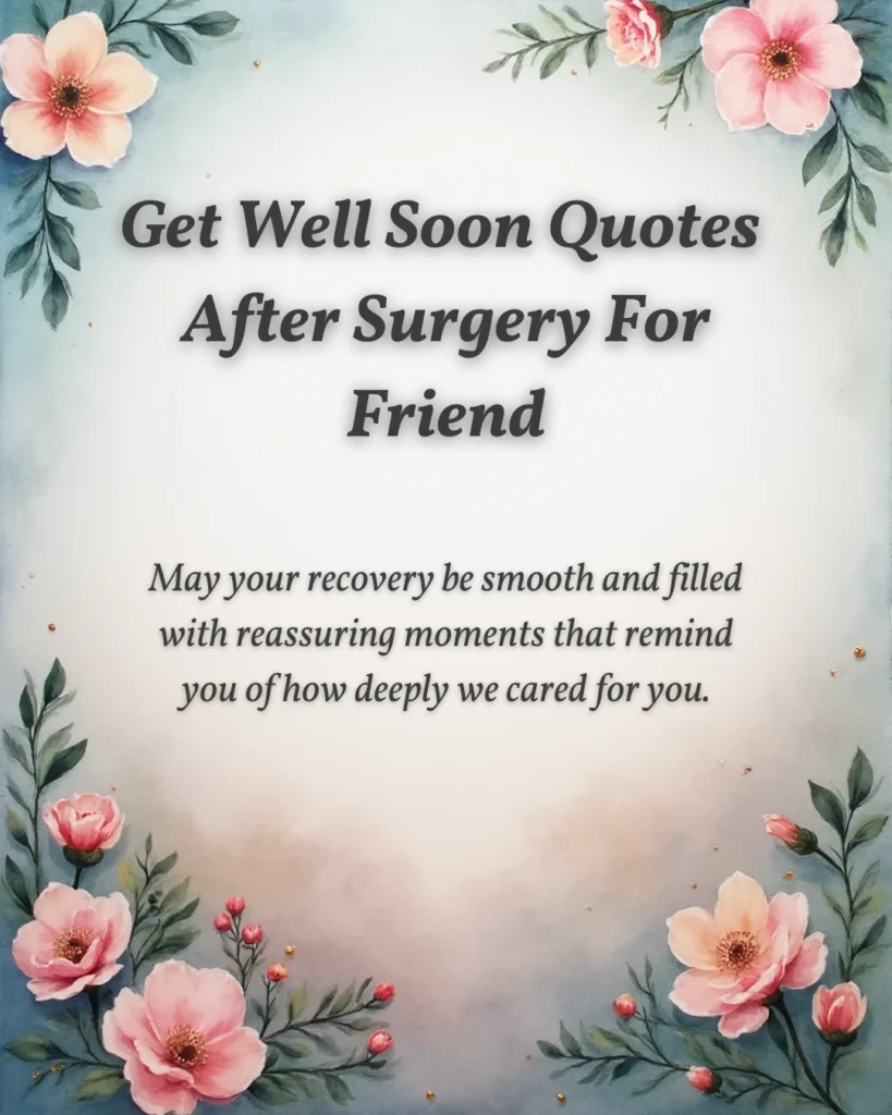 Get Well Soon Quotes After Surgery For Friend