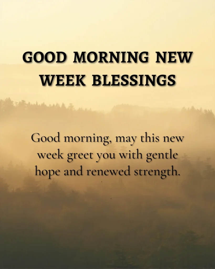 Good Morning New Week Blessings