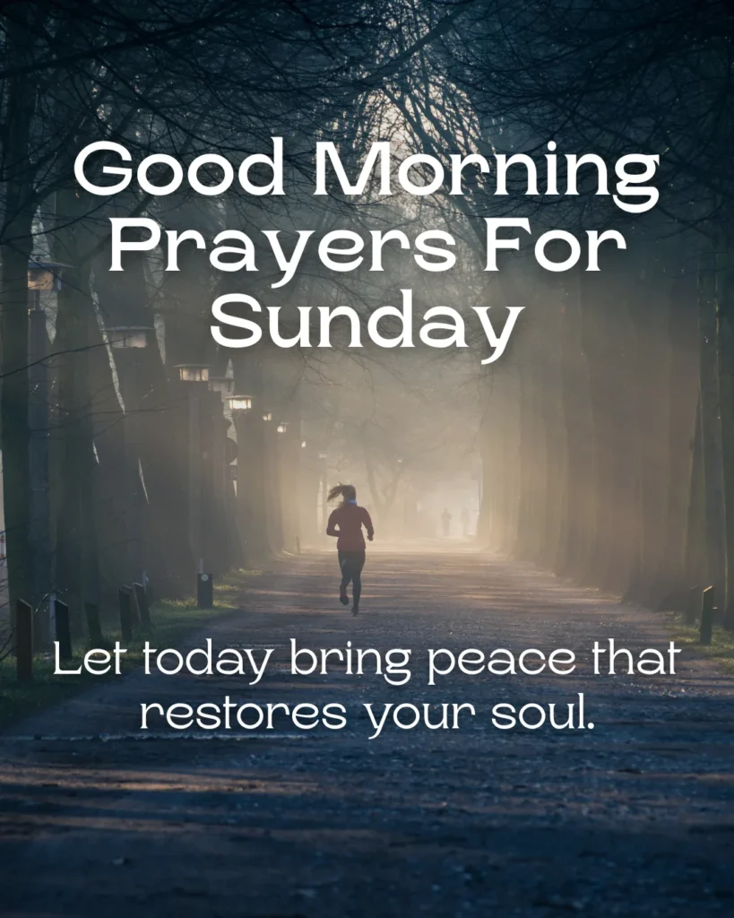 Good Morning Prayers For Sunday
