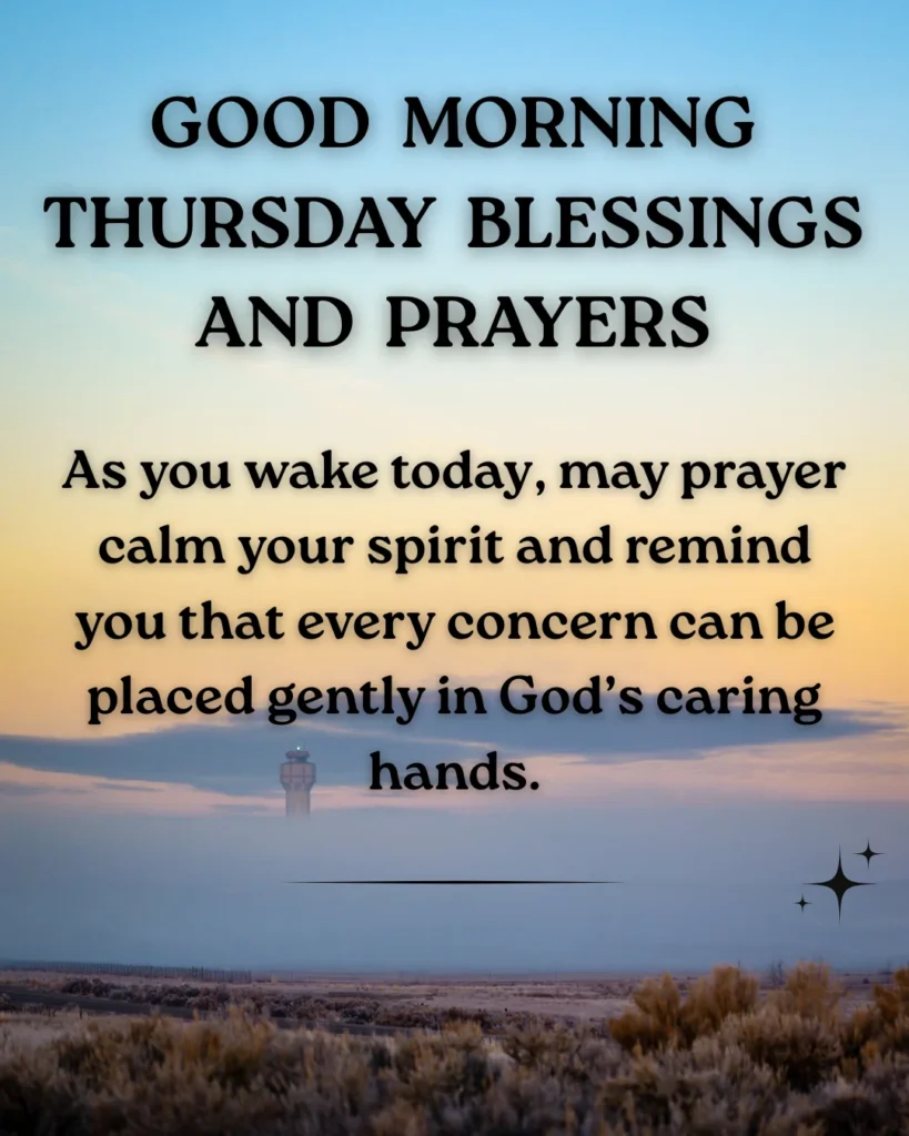 Good Morning Thursday Blessings And Prayers