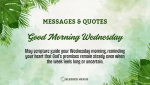 Good Morning Wednesday Blessings