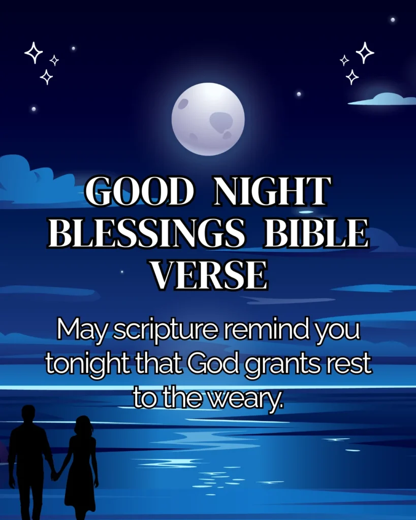 Good Night Blessings Bible Verse