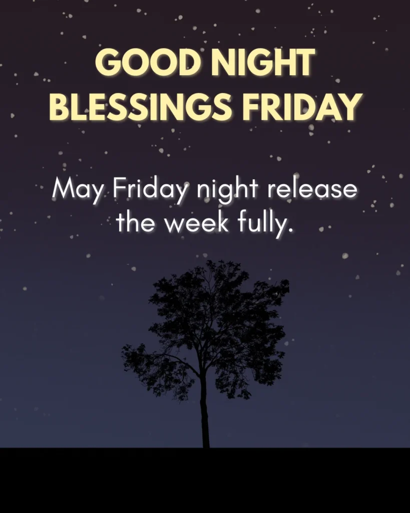 Good Night Blessings Friday