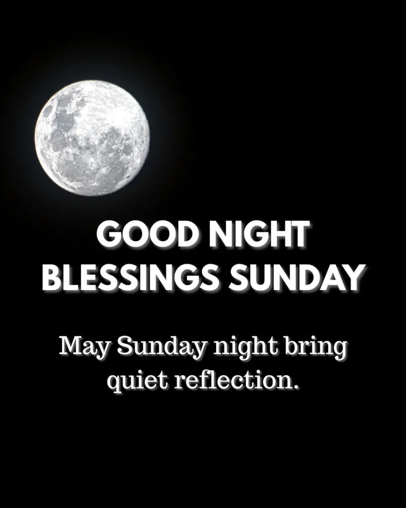 Good Night Blessings Sunday