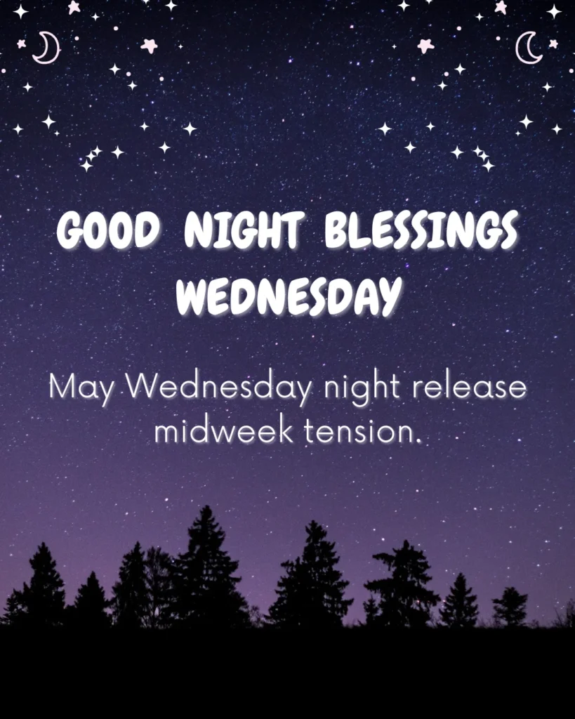 Good Night Blessings Wednesday