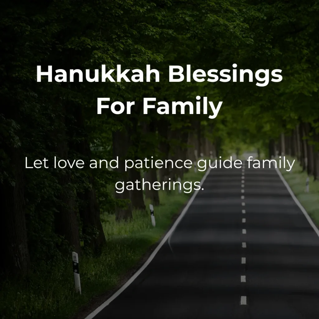 Hanukkah Blessings For Family