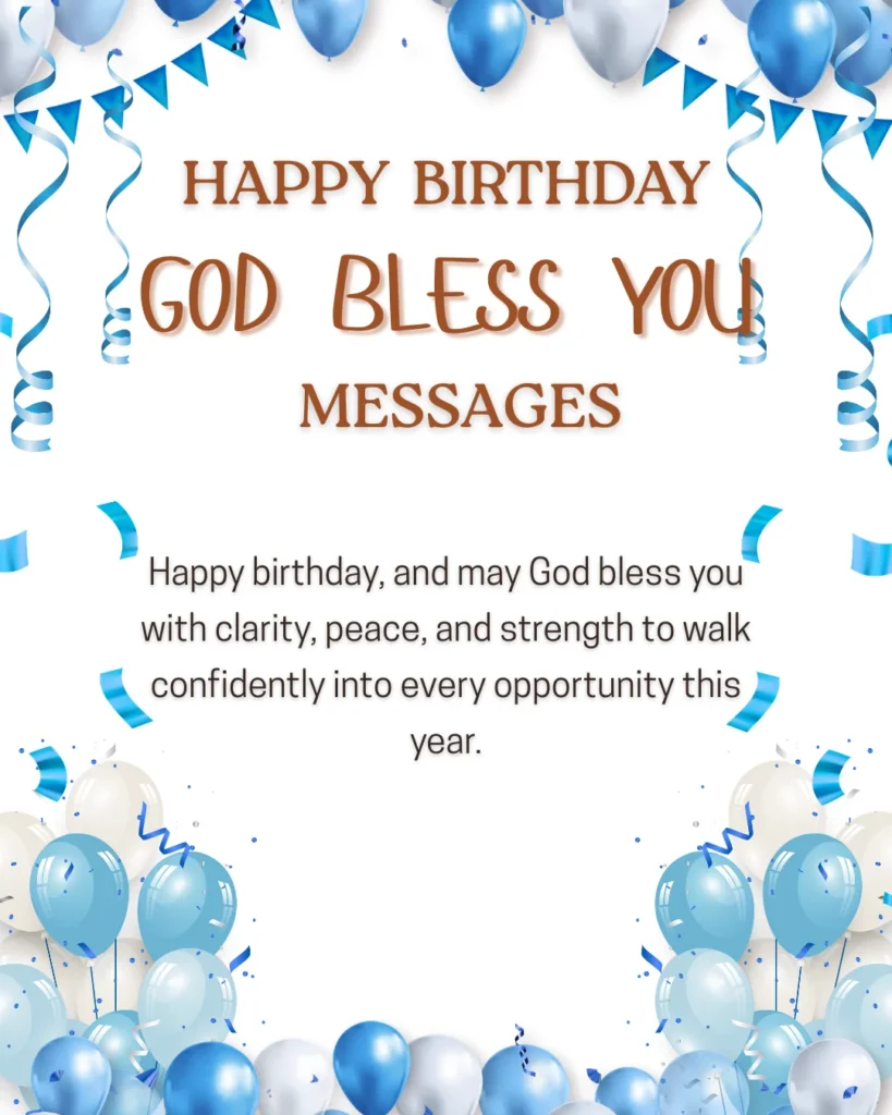 Happy Birthday God Bless You Messages