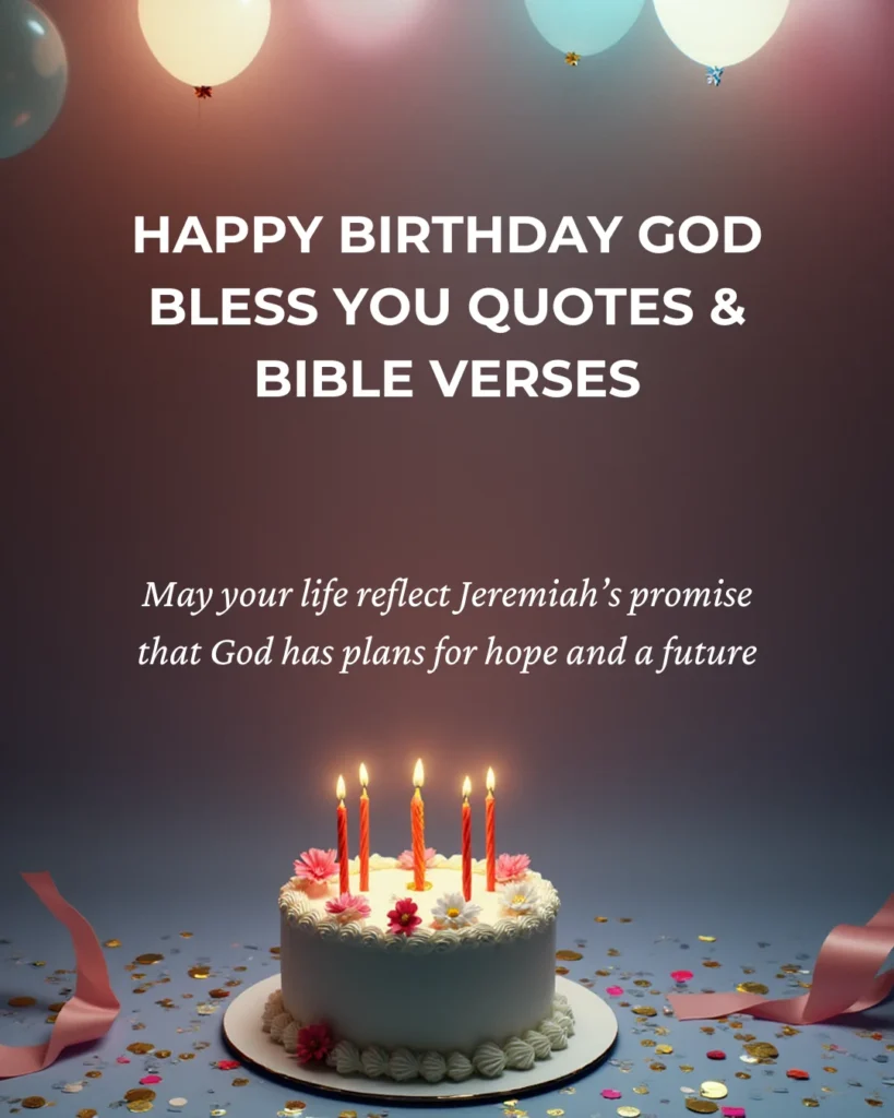 Happy Birthday God Bless You Quotes & Bible Verses