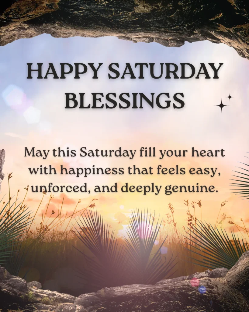 Happy Saturday Blessings