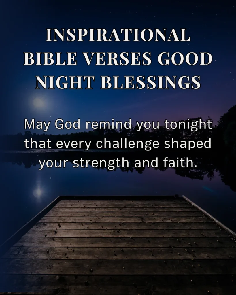 Inspirational Bible Verses Good Night Blessings