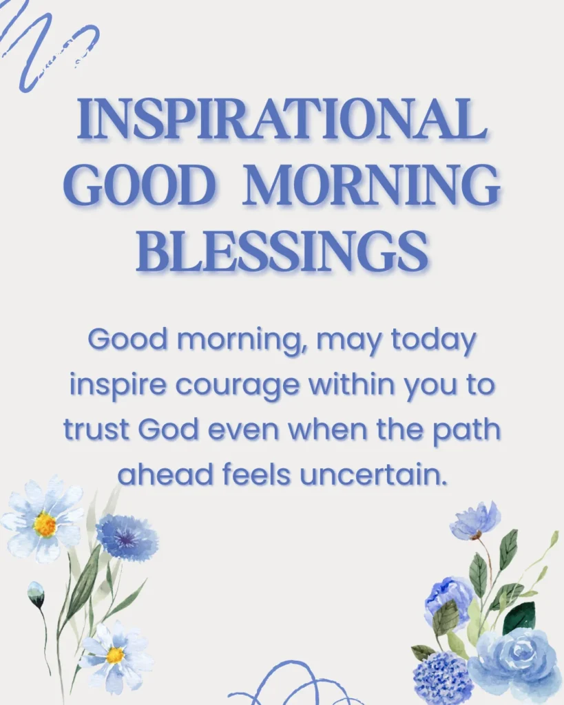 Inspirational Good Morning Blessings