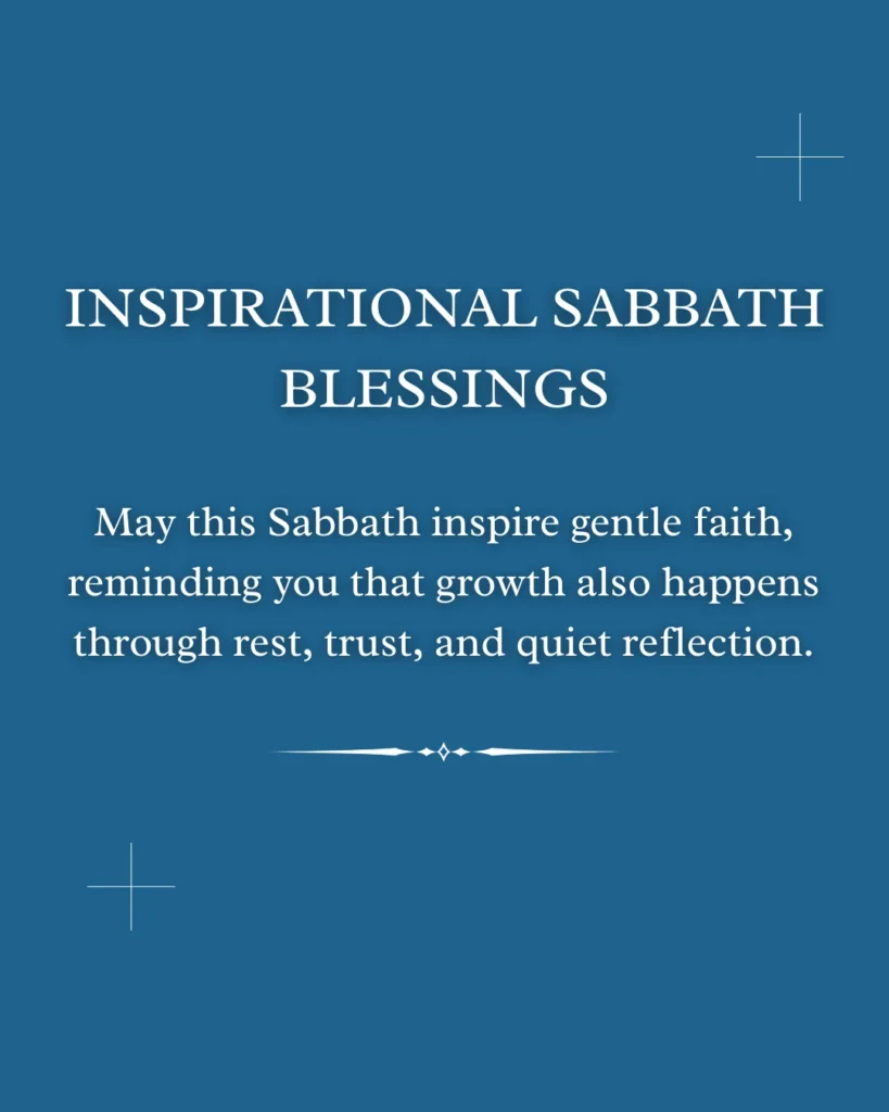 Inspirational Sabbath Blessings