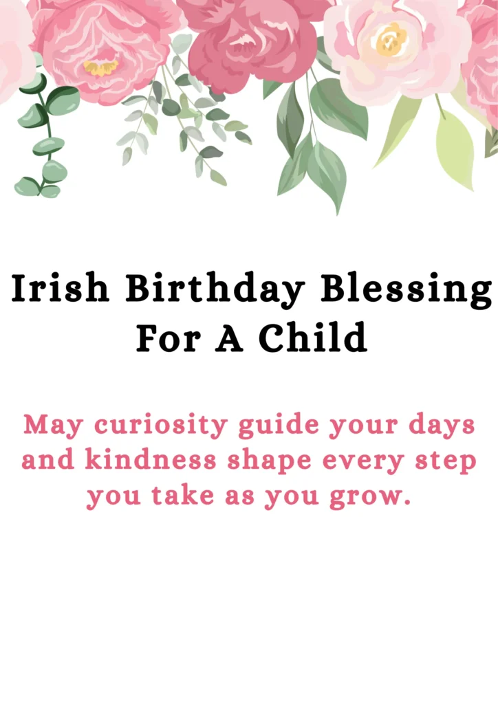 Irish Birthday Blessing For A Child