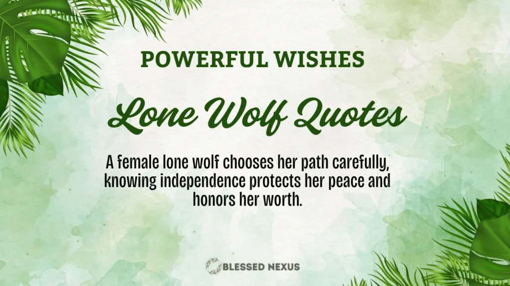 Lone Wolf Quotes