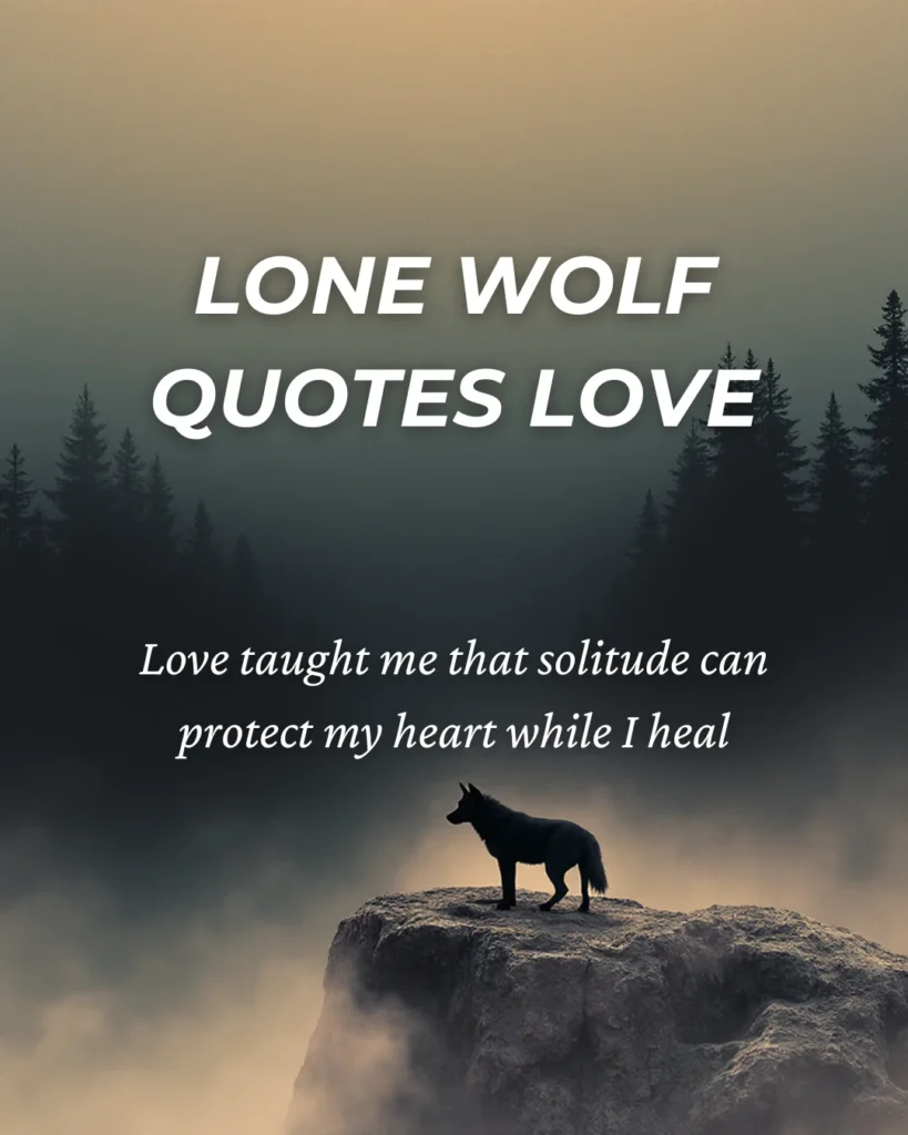 Lone Wolf Quotes Love