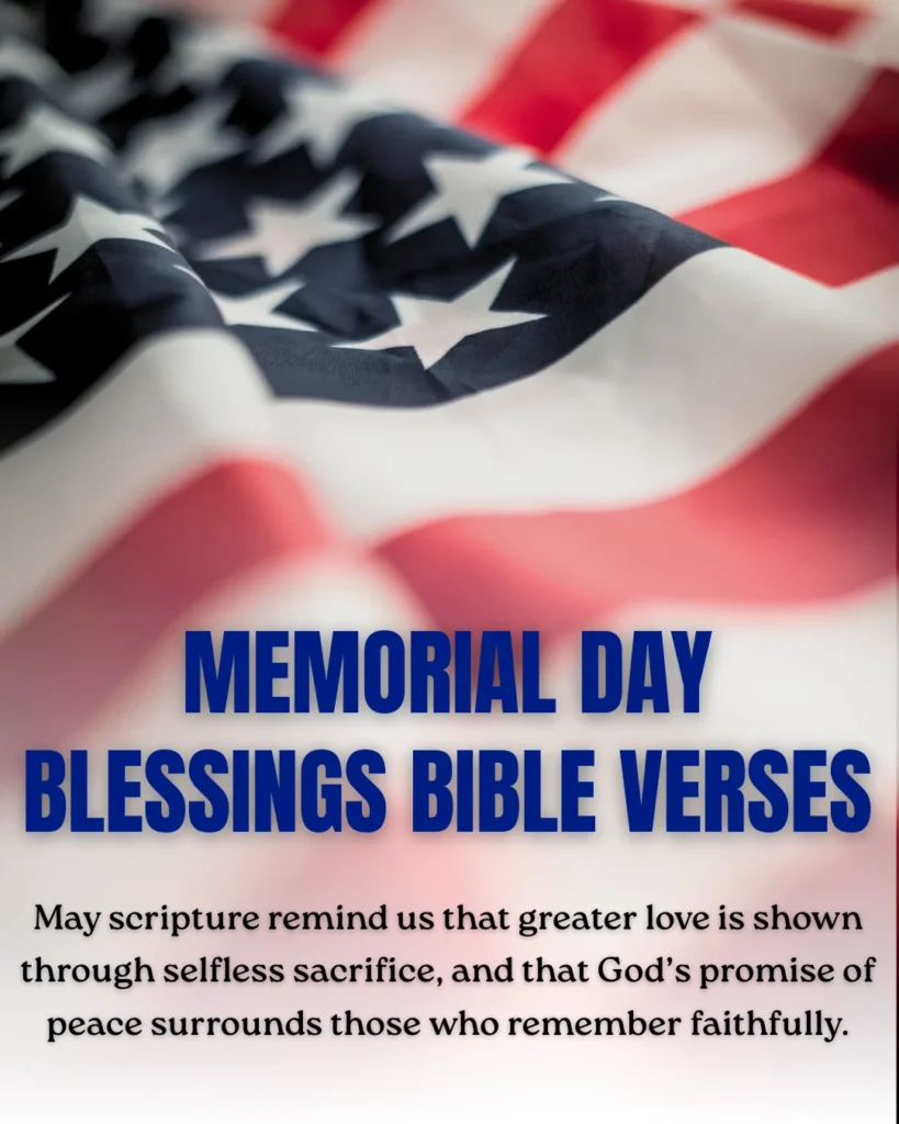 Memorial Day Blessings Bible Verses