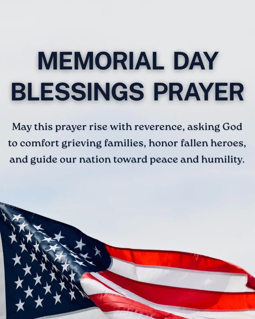 Memorial Day Blessings Prayer