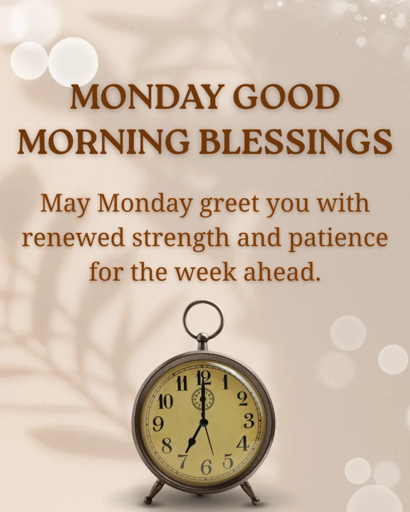 Monday Good Morning Blessings
