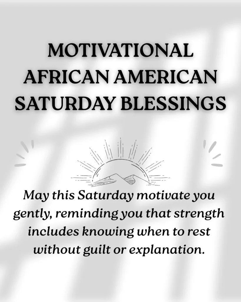 Motivational African American Saturday Blessings