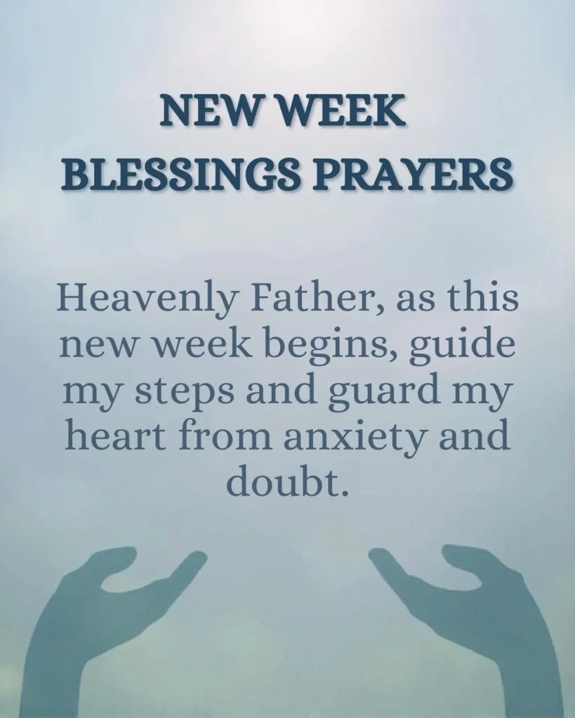 New Week Blessings prayers