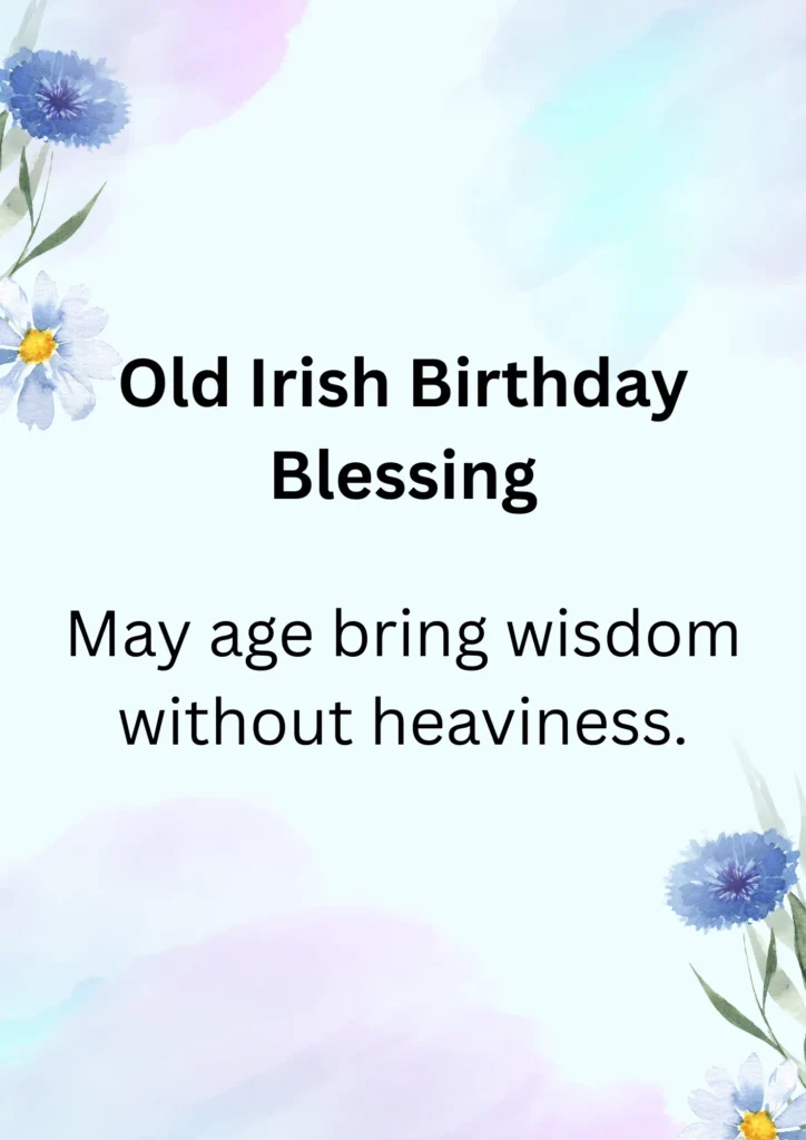 Old Irish Birthday Blessing