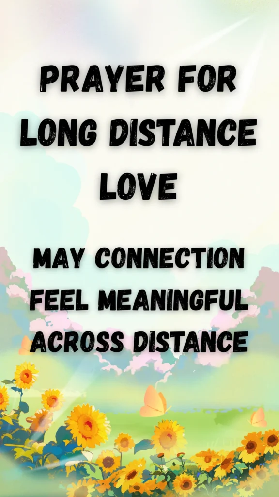 Prayer For Long Distance Love