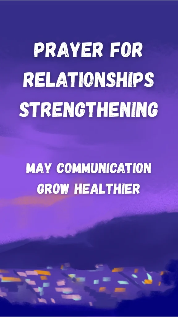 Prayer For Relationships Strengthening