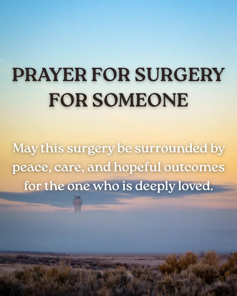 Prayer For Surgery For Someone