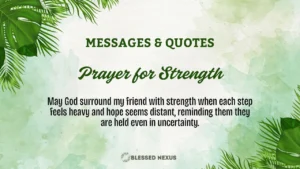 Prayer for Strength for a Friend