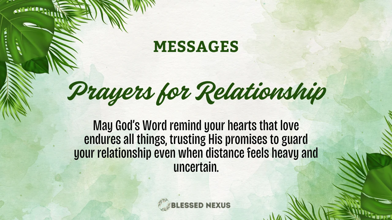 Prayers for Relationship