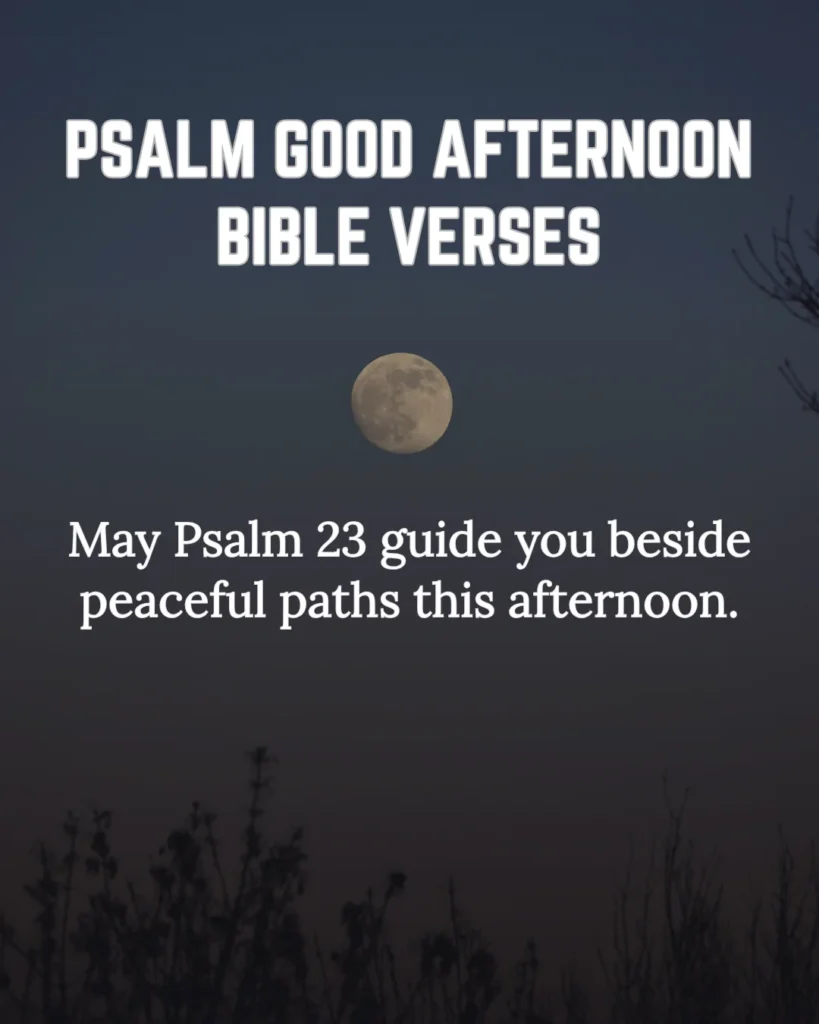 Psalm Good Afternoon Bible Verses
