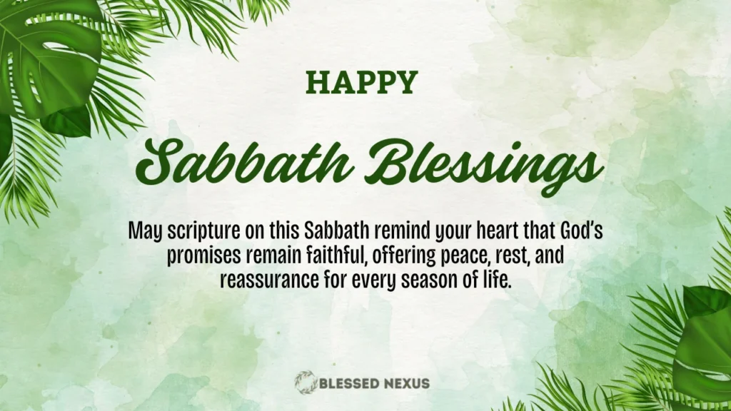 Sabbath Blessings