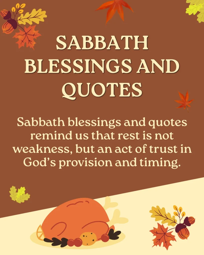 Sabbath Blessings And Quotes