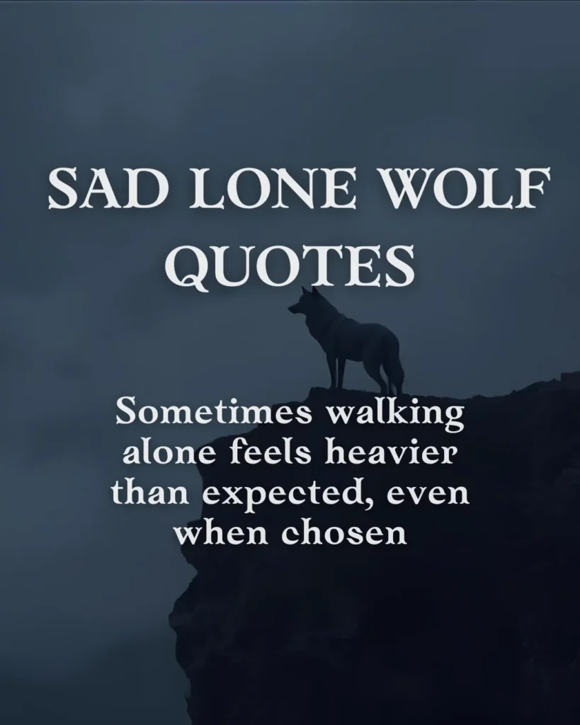 Sad Lone Wolf Quotes