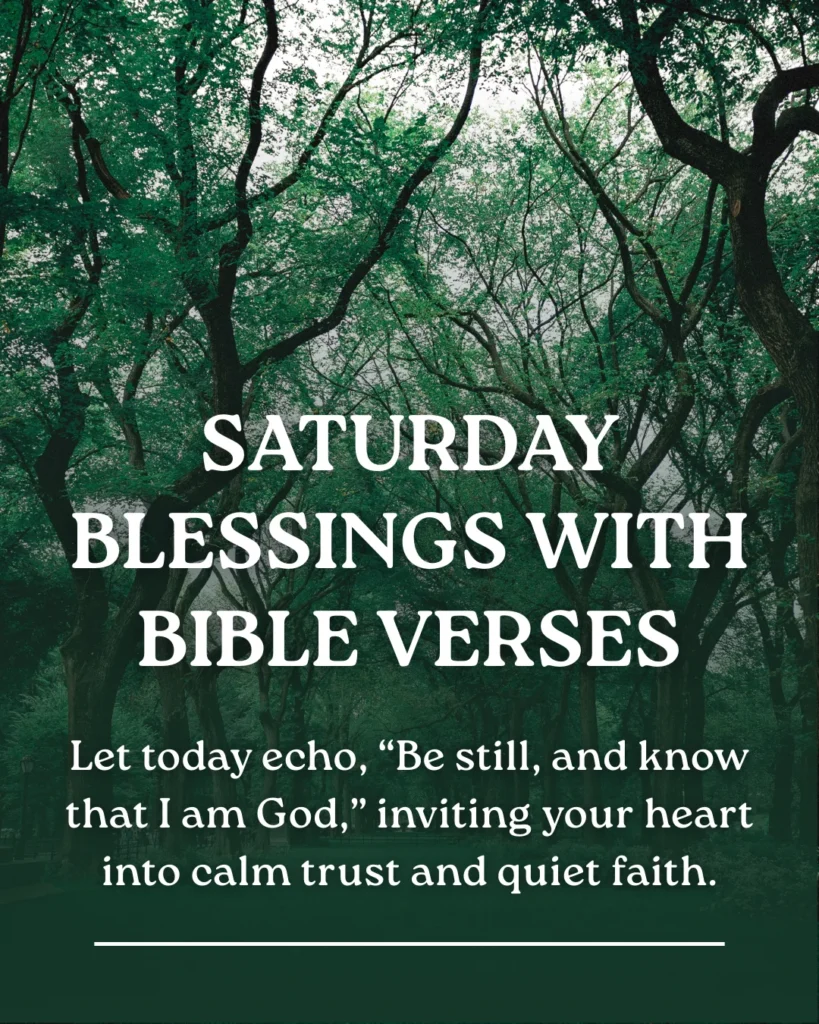 Saturday Blessings With Bible Verses