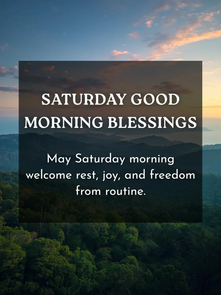 Saturday Good Morning Blessings